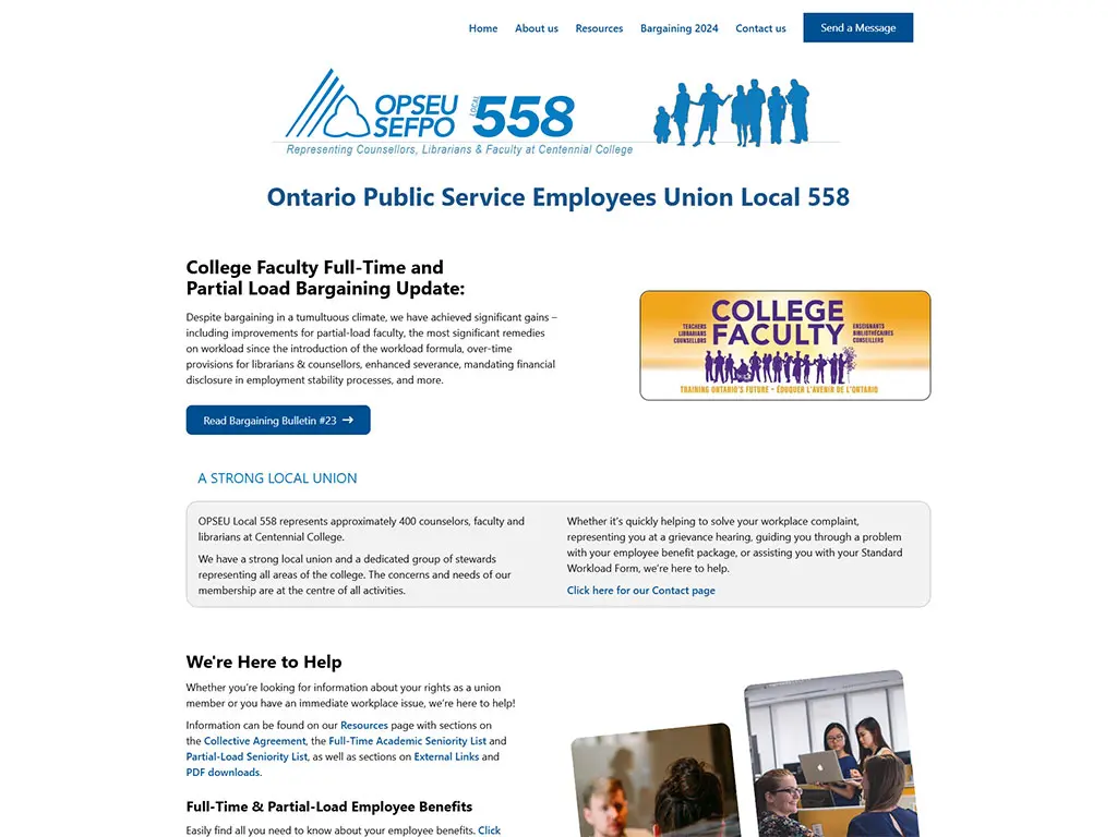 Ontario Public Service Employees Union Local 558